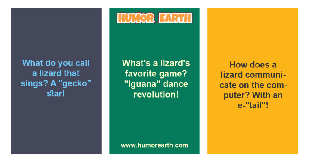 One-Liner Puns About Lizard for Instagram