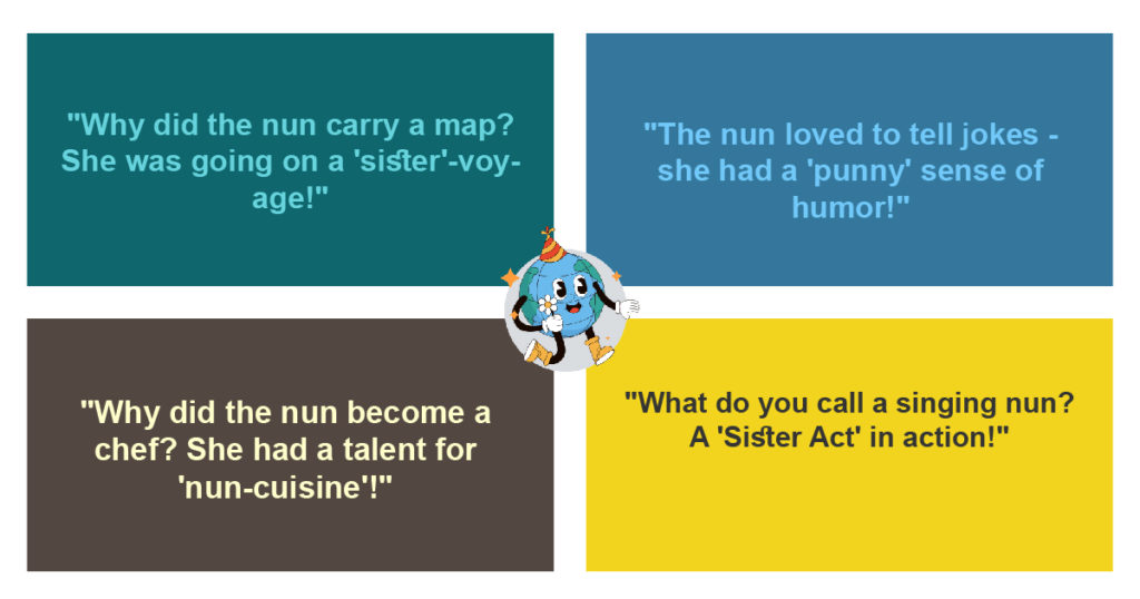 One-Liner Puns on Nun